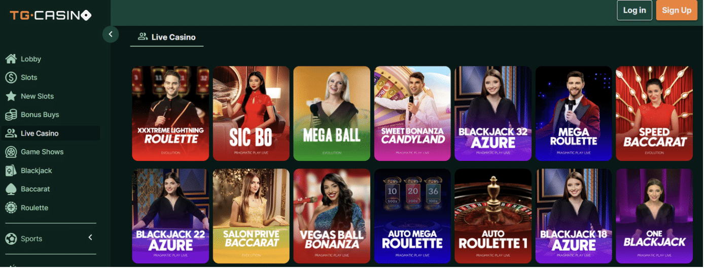 nejlepší online casino - TG casino