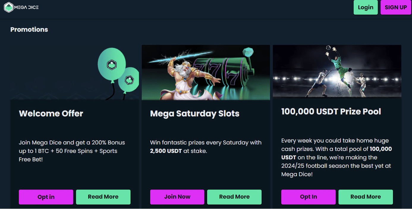 nejlepší online casino Megadice