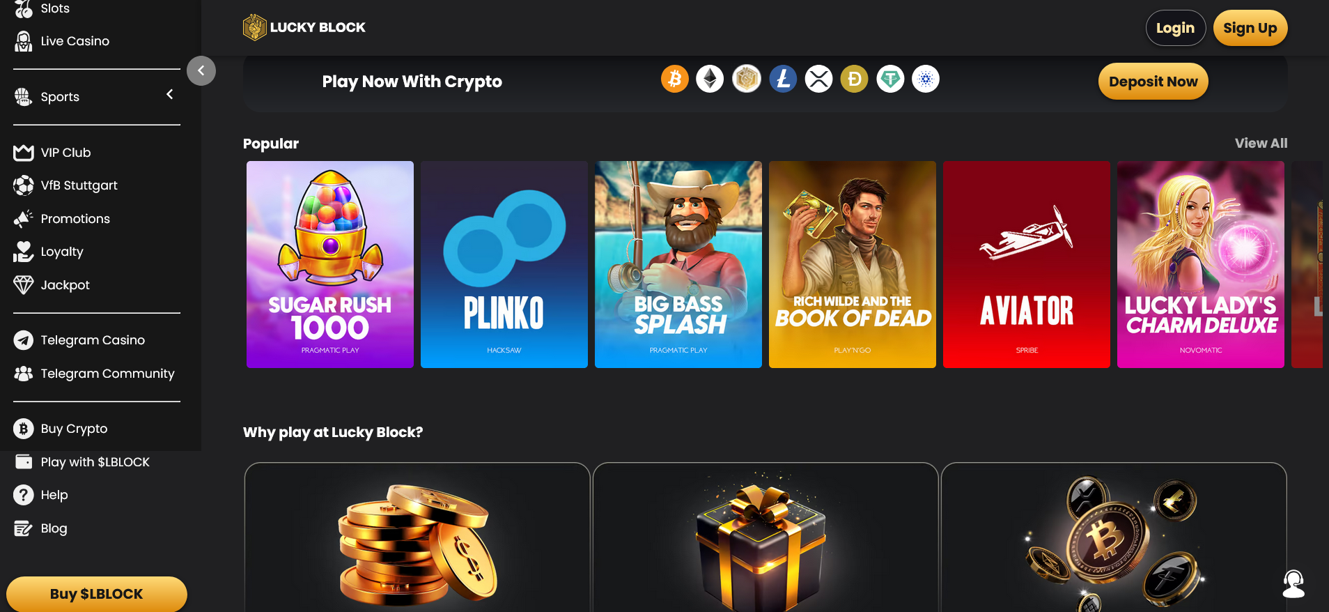 lucky block casino