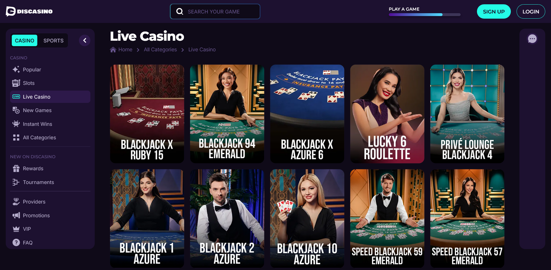 discasino - live casino